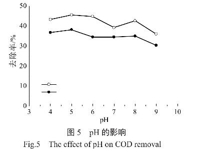 圖5 pH的影響